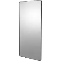 Vevor Wandspiegel Schminkspiegel Badezimmerspiegel 1828 x 915 x 25 mm schwarzer Rahmen aus Aluminiumlegierung Spiegel mit Z-förmiger Halterung passend für Badezimmer Schlafzimmer Wohnzimmer