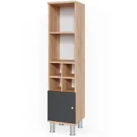 Vicco Midischrank Fynn Anthrazit 30 x 130.6 cm kleine Tür, Model 34151