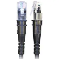 PatchSee TP-6A-U/4, 1,2 m, Cat6a, U/UTP (UTP), RJ-45, RJ-45, Schwarz