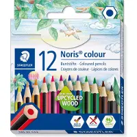 Staedtler Noris colour 185, Schwarz, Blau, Braun, Grün, Hellblau, Hellgrün, Magenta, Orange, Pfirsich, Rot, Violett, Gelb, 12 Stück(e)