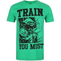 Star Wars - T-shirt TRAIN YOU MUST - Homme (Vert / Noir)