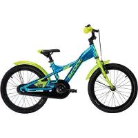 S'Cool Kinderfahrrad "SCOOL XXlite 18-1S - Blue/Lime" 1 Gang ohne Schaltung Stützräder montierbar