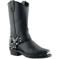 Grinders Schwarze Cowboy-Bikerstiefel für Herren von – Eagle Hi