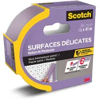 Scotch Malerabdeckband für empfindliche Oberflächen, 36 mm x 41 m, 1 Rolle/Packung, 100% PEFC SGSCH-PEFC-COC-110078 | Packung (1 Rolle)
