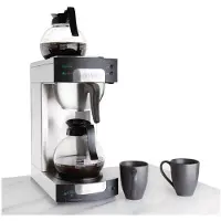 Buffalo Gewerbliche Kaffeemaschine 1,7 L, schnelle Brühzeit, 2 Warmhalteplatten, 43,5x20,5x38 cm