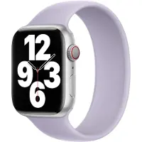 Apple Silikon Solo Loop für Watch Series 1 - 9 / SE (38/40/41 mm) | Series 10 / 11 (42 mm) - Größe 1 - Purple Fog