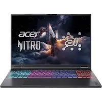 Acer Nitro 16 AI Gaming-Notebook/Laptop, AN16S-61, 16 Zoll WQXGA 2560 x 1600 180 Hz, AMD Ryzen AI 9 365, 32 GB RAM, 1 TB SSD, GeForce RTX 5060, Windows 11 Home, Schwarz