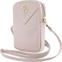 GUESS Pu-leder Geldbörse Mit Reißverschluss Und Handytasche Mit Logo 4g