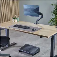 Fellowes Schreibunterlage Breyta, Microban-Schutz, rutschfest, B 800 x T 400 x H 25 mm, Post-Consumer Material/Kautschuk, grau