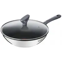 Tefal Daily Cook G7309955, Rund, Wok-/Bratpfanne, Edelstahl, Edelstahl, Keramik, Gas, Halogen, Versiegelte Platte, Bakelit