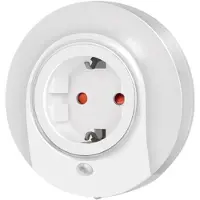 Logilink LED012 LED012 LED-Nachtlicht mit Dämmerungssensor Rund LED Warmweiss