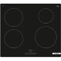 Bosch Serie 4 PUE61RBB6E, Schwarz, Integriert, 59.2 cm, Zonen-Induktionskochfeld, Glaskeramik, 4 Zone(n)