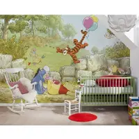 Komar Fototapete "Winnie the Pooh Ballooning - Größe 368 x 254 cm", bedruckt, Wohnzimmer, Schlafzimmer