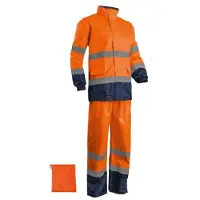 Coverguard - HV HI WAY Set orange marineblau RAINSUIT Klasse 3 Orange / Marineblau Größe L