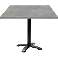 Restootab Tisch 90 x 90 cm – Modell Bazila in Rostgrau