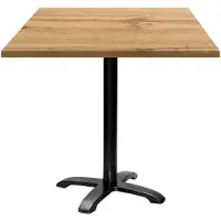 Restootab Tisch 70 x 70 cm – Rüstungsmodell aus Bazila-Eiche