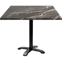 Restootab Tisch 90 x 90 cm – Modell Bazila Royal Marmor