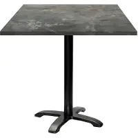 Restootab Tisch 70 x 70 cm – Modell Bazila aus metallischem Stein
