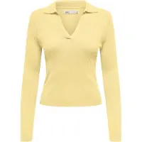 ONLY Polokragenpullover "ONLKAYA LS POLO PULLOVER EX KNT" Rippstrick