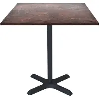 Restootab Tisch 70 x 70 cm – Modell Dina Rock Rust