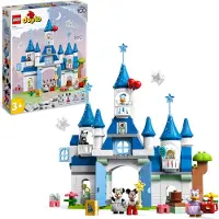 LEGO 10998 DUPLO Disney 3-in-1-Zauberschloss, Bau-Spielzeug mit Micky Maus, Minnie, Donald Duck und Daisy Figuren, für Kleinkinder und Kinder ab 3 Jahren, Disney's 100. Jubiläum-Set