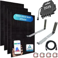 MyVoltaics MyCarport XXL 2000+ Watt Balkonkraftwerk 800W komplett mit Halterung Flachdach, Garage, Carport, Steckerfertig