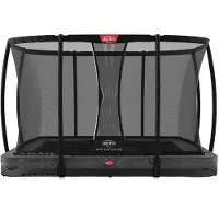 Berg Trampolin Rechteckig 330 x 220 cm Ultim Champion InGround Grey / grau + Safety Net Deluxe