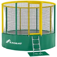 Akrobat Trampolin "Gallus", 360 cm, Grün-Gelb