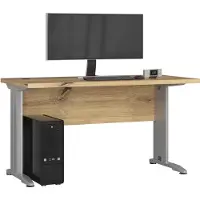 Akord Furniture Factory BIUBM-135ART, Gerade, Rechteckige Form, Matt, Eichenfarben, 600 mm, 1350 mm
