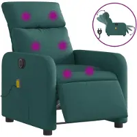 Sonstiges Massagesessel Elektrisch Dunkelgrün Stoff