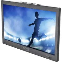Xoro PTL 1015 V2 - 10,1" Tragbarer Fernseher mit DVB-T2 H.265/HEVC Tuner, 3500 mAh Akku, USB 2.0 Mediaplayer, inklusive Antenne und KFZ‐Kabel (12‐24V)