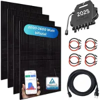 MyVoltaics MyBasic XXL 2000+ Watt Balkonkraftwerk Komplettset Steckerfertig bifazial WIFI WR APsystems 800W WLAN & App