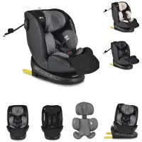 Cangaroo Kindersitz i-Size Castor (40-150cm) Gruppe 0/1/2/3 Isofix, Kopfschutz grau