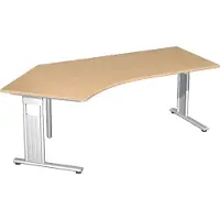 Geramöbel Winkelschreibtisch »Lissabon« lange Seite rechts braun, 216.6x72x113 cm
