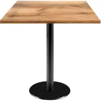Restootab Tisch 70 x 70 cm – Modell Rom, helles Tanninholz