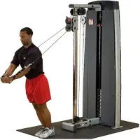 Body-solid Multikabelzug "Pro Dual", Gewichtsblock 140 kg