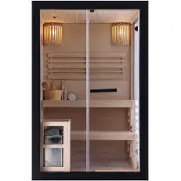 Sanotechnik Sauna "PANORAMA black"