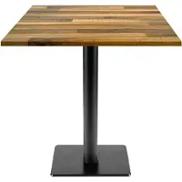 Restootab Tisch 70 x 70 cm – Modell Milan T aus laminiertem Walnussholz