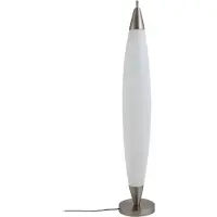 LUCANDE LED-Stehleuchte Tarell, weiß/nickel, 146 cm, dimmbar