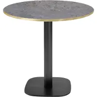 Restootab Runder Tisch Ø 70 cm – Rundes Cladeira-Modell mit Messingkanten