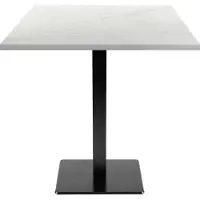 Restootab Tisch 70 x 70 cm – Modell Milan Paros-Marmor
