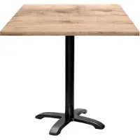 Restootab Tisch 70 x 70 cm – Modell Bazila mit natürlichem Tannin