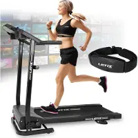 Letix Laufband - SpeedrunnerPRO mit App und Pulsgurt, schwarz