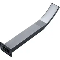 LINDBY LED-Wegelampe Ilvita, 60 cm, anthrazit, Metall, IP54