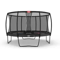 Berg Trampolin rund Champion Regular 430 Grau Levels + Safety Net Deluxe