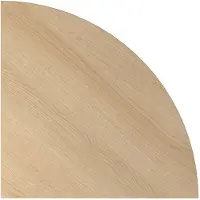 Hjh OFFICE PRO LE91 - Eckwinkel rund 80x80 Eiche