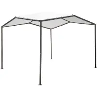 ShelterLogic Stahl Pavillon Canopy Pacifica 1010 Hellgrau 300x300 cm