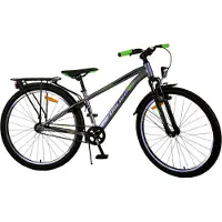 Tpfsports Cross Kinderfahrrad - Jungen - Rücktritt + Handbremse - 26 Zoll - Grau