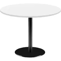 Restootab Runder Tisch Ø 120 cm – schlichtes weißes Rom-Modell