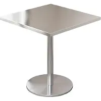 360Home Gastronomiemöbel Bar Cafe Edelstahl Gastronomietisch Kleiner Rundtisch Esstisch Bistrotisch 60x60x75cm【BXG-HF60】